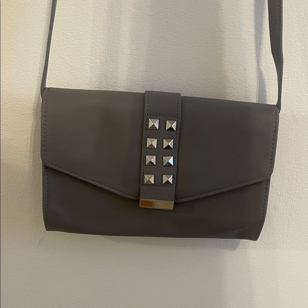 Circus by Sam Edelman Dark Gray Studded Clutch